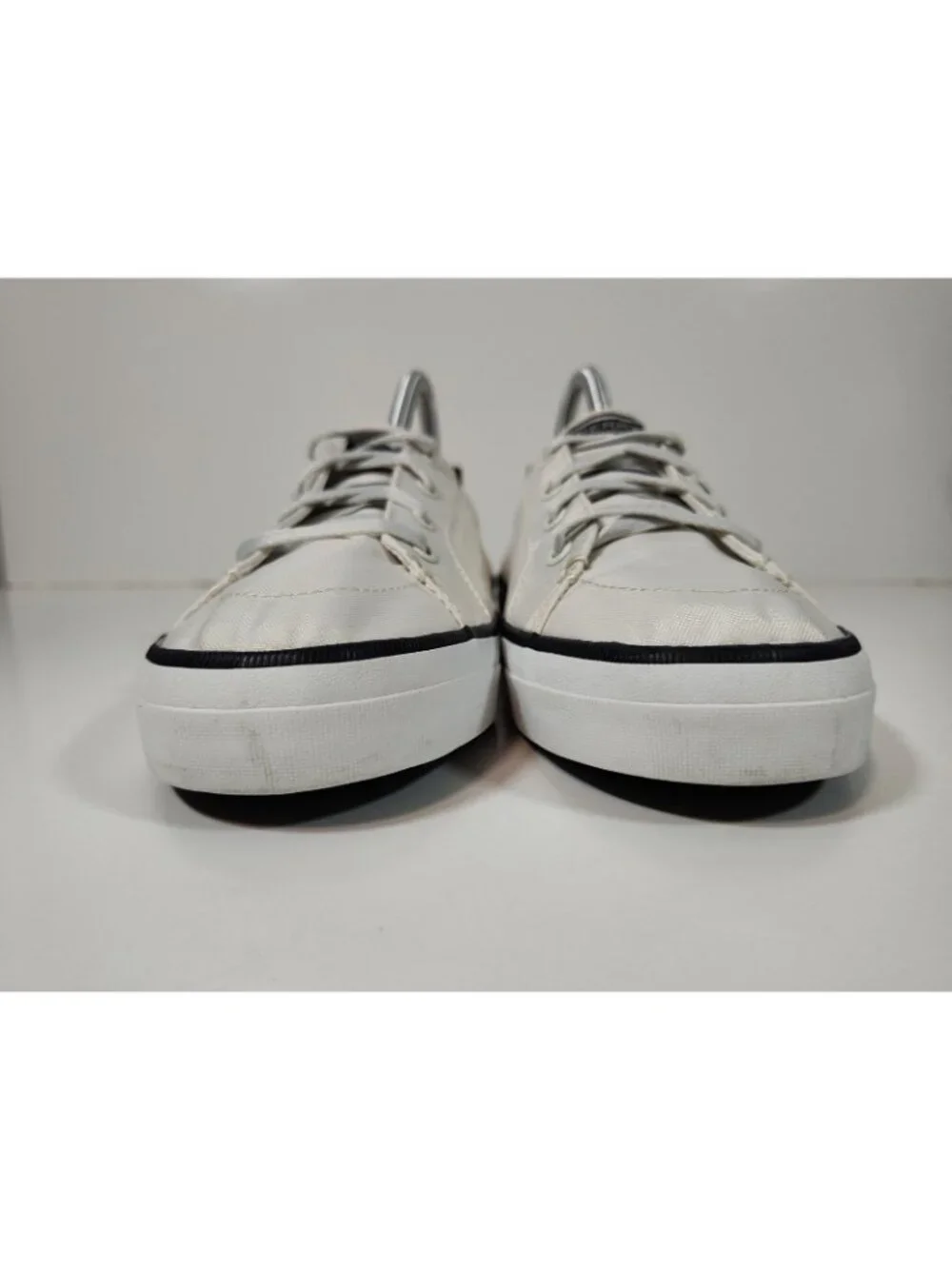 Sperry Crest Vibe Bionic Eco-friendly Boat Shoe Women's 8.5 Off White Nylon - Picture 3 of 9